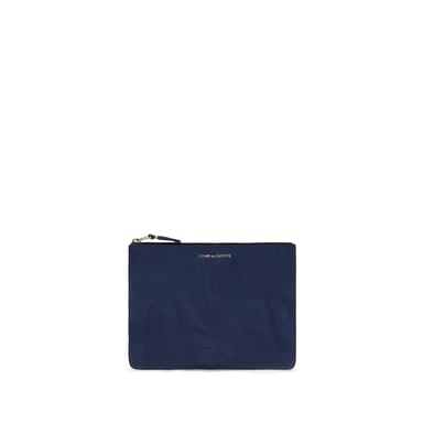 Comme Des Garçons Blaue Kalbleder Bos Taurus Geldbörse