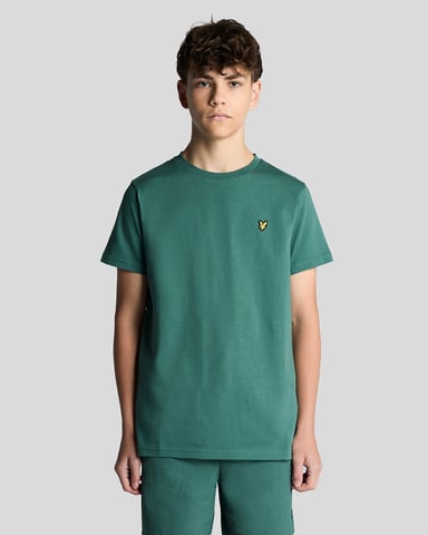 Baumwoll-T-Shirt mit Rundhalsausschnitt