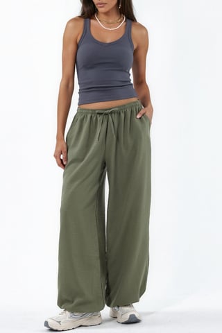 Weite Woven-Hosen mit Kordelzugbund