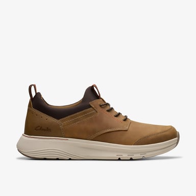 Motion Trek EZ Dark Tan Lea Trainers
