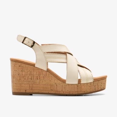 Sabina Sling Cream Leather Sandals