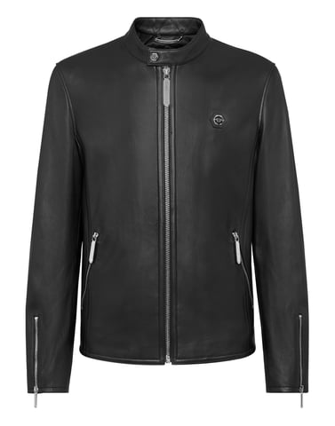 Leder Biker-Jacke