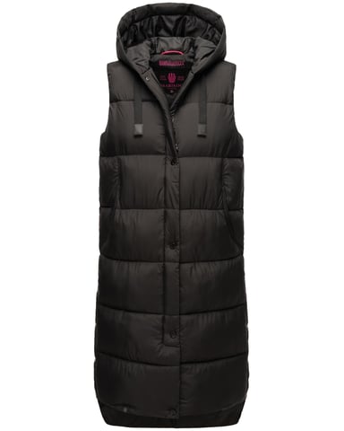 Marikoo Damen Winterweste Sayorii – lang, warm & mit Kapuze