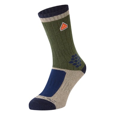 Recycelte Wolle Mid Farbblock Wander-Socken für Männer und Frauen
