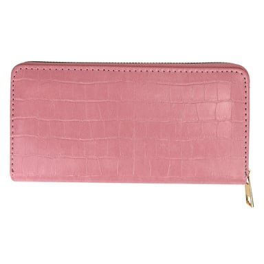 Damen Croc-Print Kunstleder Geldbörse Kompakte Kartenmünzbörse Organizer