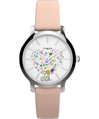Timex Peanuts Transcend Rosa Damen Armbanduhr TW2W85100