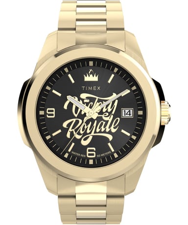 Timex X Fortnite Essex Gold Herren Armbanduhr TW2Y47200