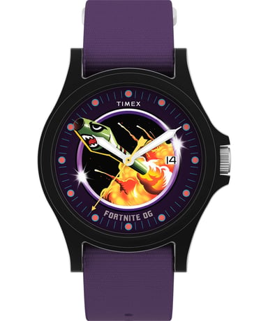 Timex X Fortnite Acadia Violett Herren Armbanduhr TW2Y46300