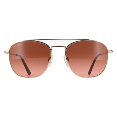 Serengeti Carroll SS542006 glänzende Sonnenbrille in Roségold mit Mineralien und Farbverlauf