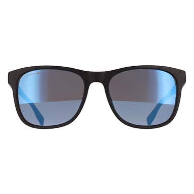 Lacoste L6031S 002 matt schwarz sild grau blau Spiegel Sonnenbrille