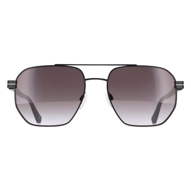 Calvin Klein CKJ22204S 002 matte schwarze Sonnenbrille mit grauem Verlauf