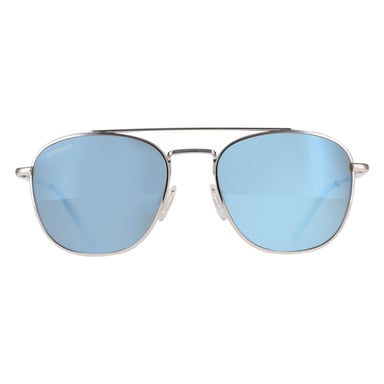 Serengeti Carroll SS542002 glänzendes Silber Mineral polarisierte 555nm blaue Sonnenbrille