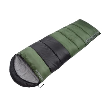 Meteor - Schlafsack "Bombay" (Schwarz/Dunkelgrün)