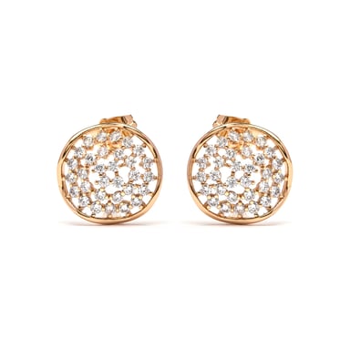 Luxenter Brilliant Zirconia Ohrringe in 18-karat-Gelbgold - Oshue