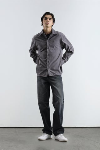 Besticktes Regular Fit Langarmhemd