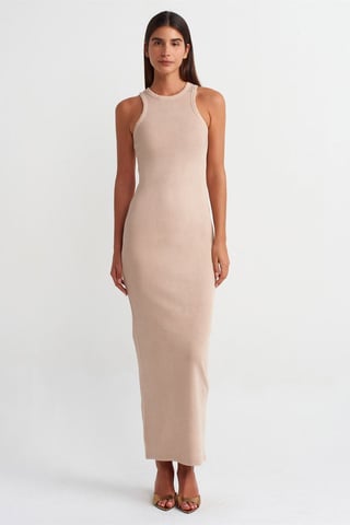 Rippstrick Bodycon Maxikleid