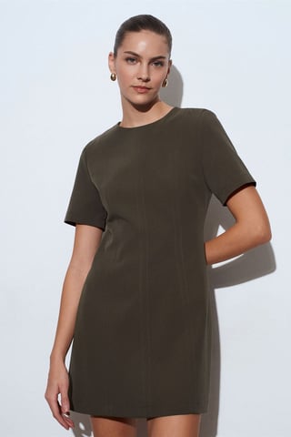Mini-Shiftkleid mit Reißverschluss