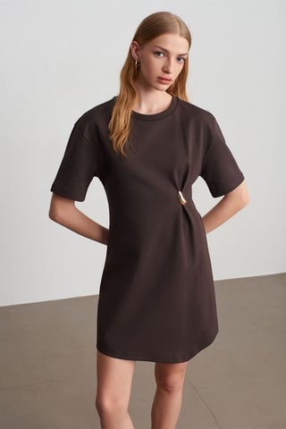 Damen Mini Shift Kleid