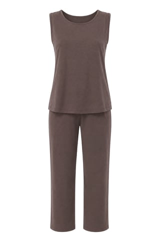 Ärmelloses Top und weite Hose-Set