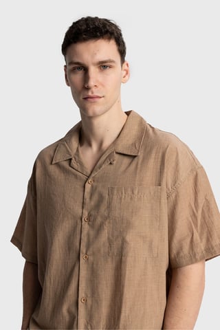 Herren Relaxed Fit Kurzarmhemd