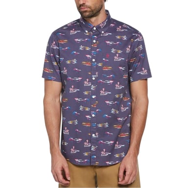 Original Penguin - Hemd für Herren, Regulär (Indigoblau)