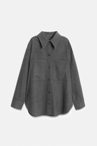 Übergroßes Langarm-Strick-Overshirt