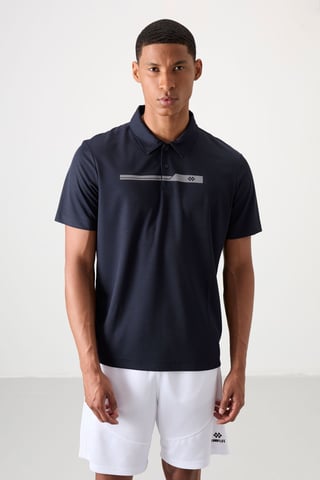 Herren Polo-Kragen Knopf-T-Shirt