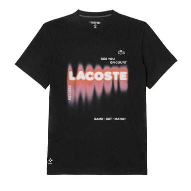 Lacoste - "Daniil Medvedev" T-Shirt für Herren (Schwarz)