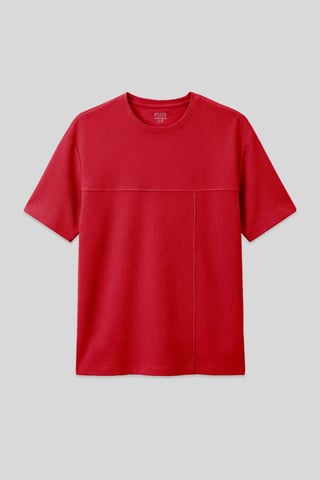 Übergrößen-Jersey-T-Shirt mit Tasche