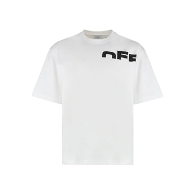Off White - "Shred" T-Shirt für Herren, Skater (Weiß/Schwarz)