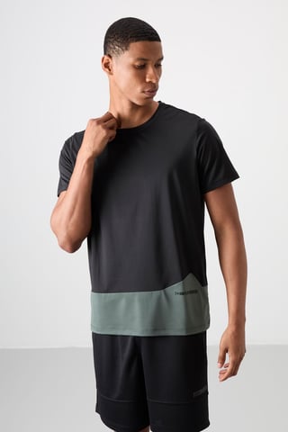 Tommy Life Farbblock-T-Shirt mit Rundhalsausschnitt - Mehrfarbig