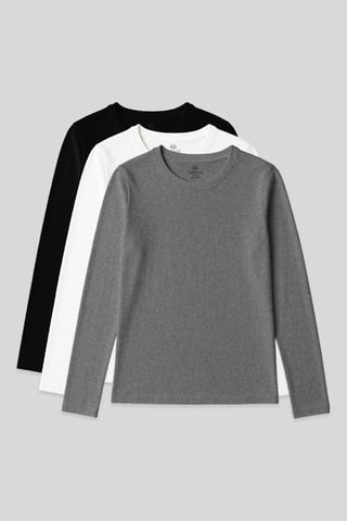 Damen Langarmshirt mit Rundhalsausschnitt