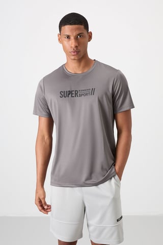 Herren Bedrucktes Rundhals T-Shirt