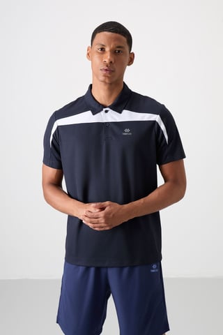 Herren Polo-Shirt mit Farbblockierung