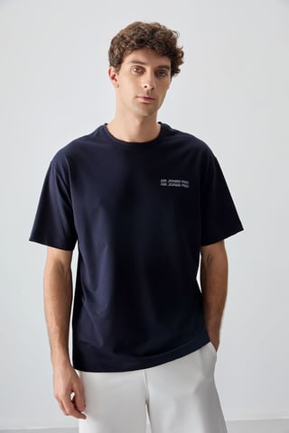 Übergrößen Bedrucktes Baumwoll-Jersey T-Shirt
