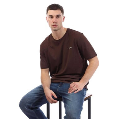 Hugo - "Dero 99" T-Shirt für Herren, Baumwolle, Regulär (Braun)