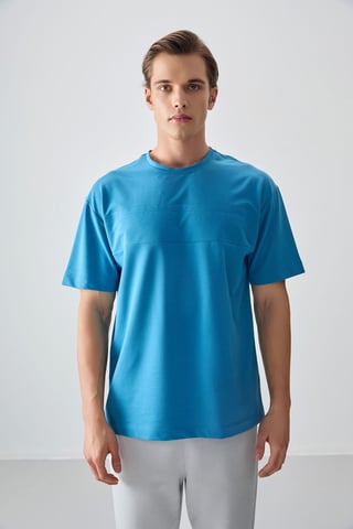 Übergroßes Rundhals-T-Shirt