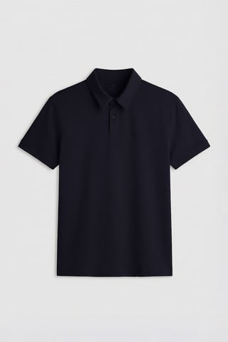 Herren Baumwolle Elasthan Polo-T-Shirt