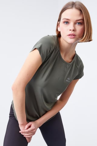 Damen Kurzarm T-Shirt mit Rundhalsausschnitt
