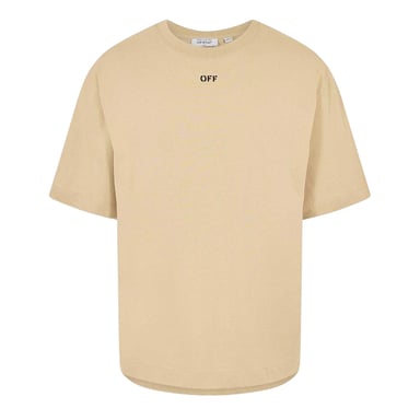 Off White - "Skate" T-Shirt für Herren, Rundhalsausschnitt (Braun/Schwarz)
