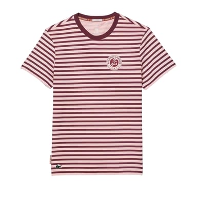 Lacoste - "Roland Garros Edition" T-Shirt für Herren/Damen Unisex, Tennis, Regulär (Pink)