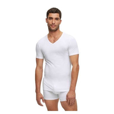 Boss - T-Shirt für Herren, Schmal (2er-Pack) (Weiß)
