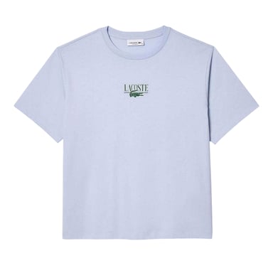 Lacoste - T-Shirt für Damen, Baumwolle, leger (Blau)