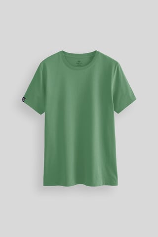 Herren Baumwolle Elasthan Rundhals T-Shirt