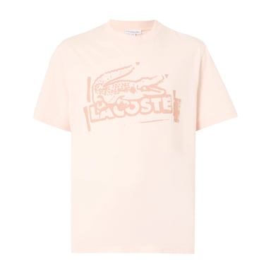 Lacoste - T-Shirt für Herren, Logo, Baumwolle (Orange)