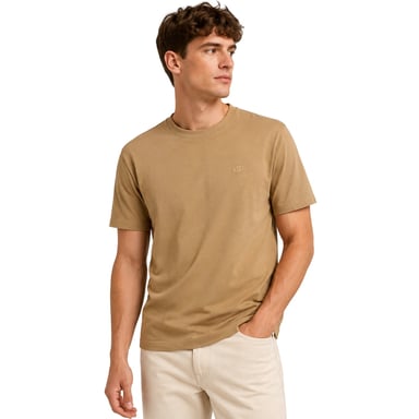 Off-White - T-Shirt für Herren, Baumwolle, Schmal (Beige)