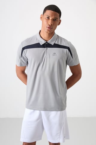 Herren Farbblockiertes Polo-T-Shirt