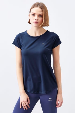 Damen T-Shirt mit kurzem Arm und Rundhalsausschnitt