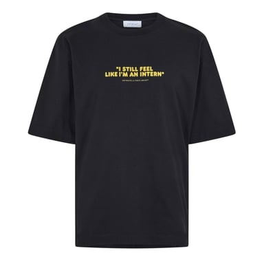 Off White - "Feel Like An Intern" T-Shirt für Herren (Schwarz)