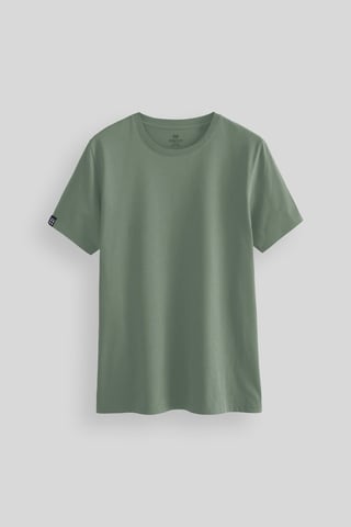 Herren Baumwoll-Elasthan Rundhals T-Shirt